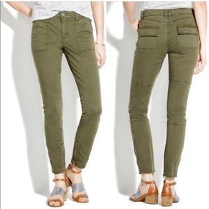 Madewell Olive Ankle Cropped Pants